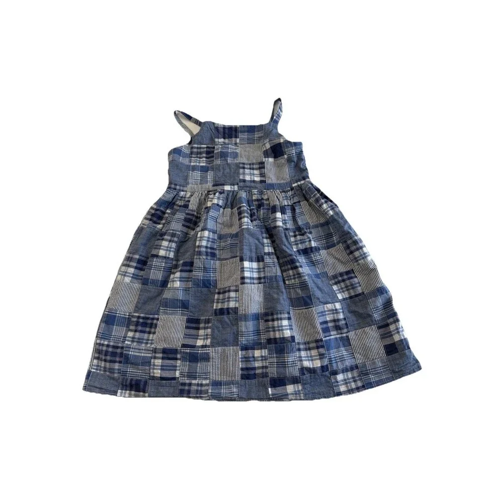 Gymboree Size 12 Blue Patchwork Sandy Shores patchwork Madras Sundress